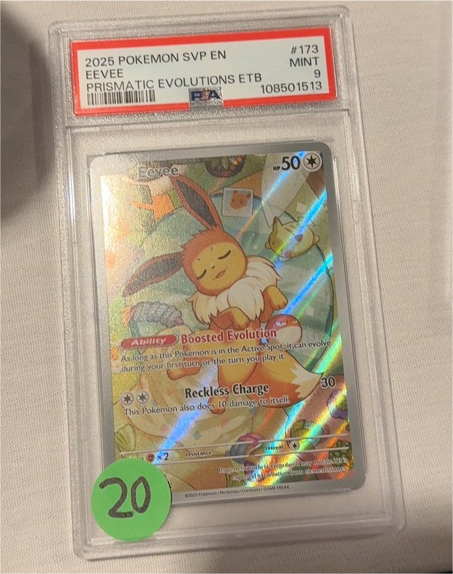 2025 Pokémon SVP #173 Eevee Prismatic Evolutions ETB — front