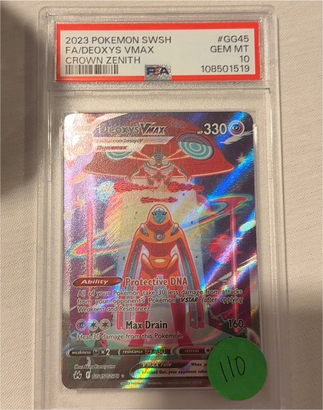 2023 Pokémon SWSH #GG45 Deoxys VMAX Crown Zenith — front