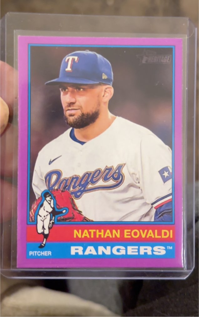 2025 Topps Heritage #34 Nathan Eovaldi — front