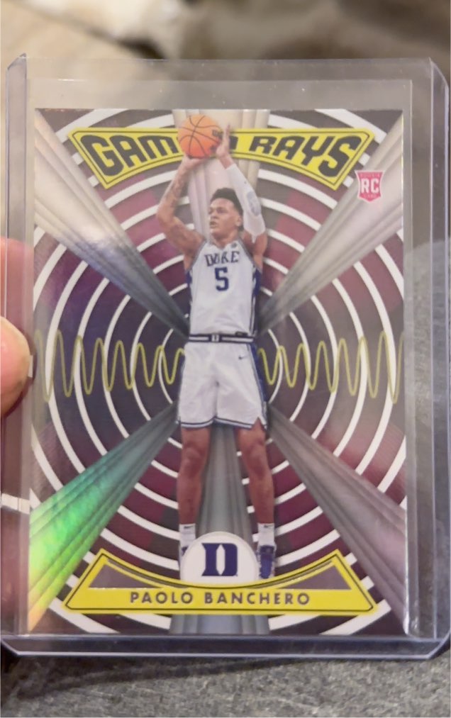 2022-23 Panini Chronicles Draft Picks Gamma Rays #ZG-PAO Paolo Banchero — front