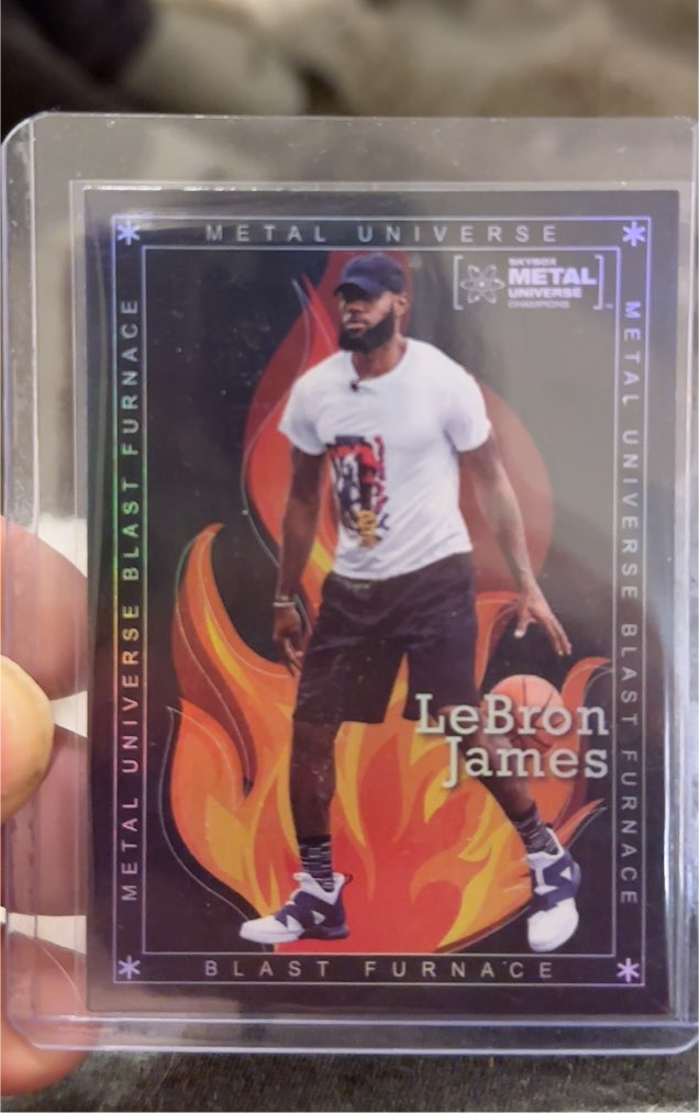 2021 SkyBox Metal Universe Champions #BF-24 LeBron James Blast Furnace — front