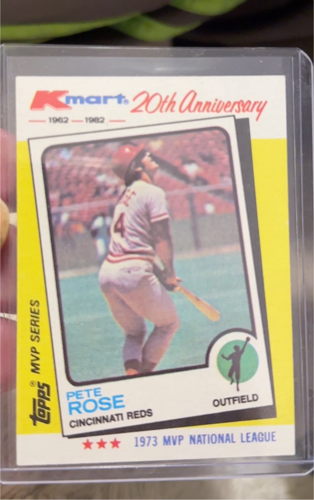 1982 Topps Kmart 20th Anniversary #24 Pete Rose — front