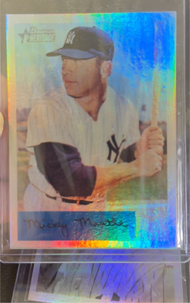 2007 Bowman Heritage #3 Mickey Mantle — front