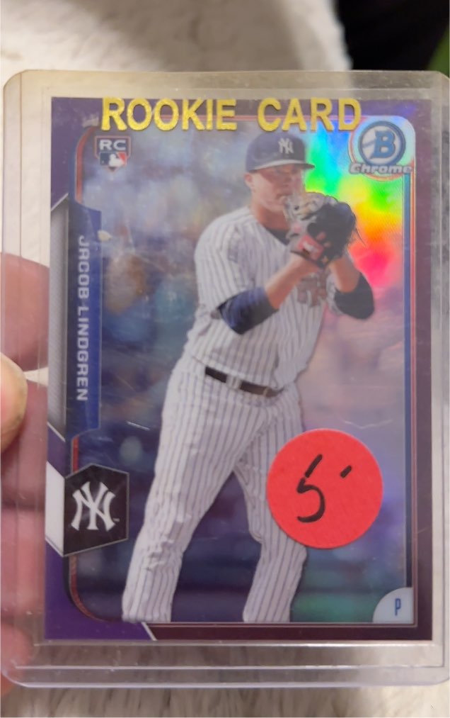 2015 Bowman Chrome #14 Jacob Lindgren — front