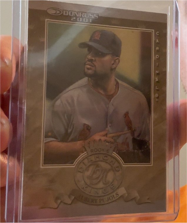 2001 Donruss Rookie Diamond Kings #RDK-3 Albert Pujols — front