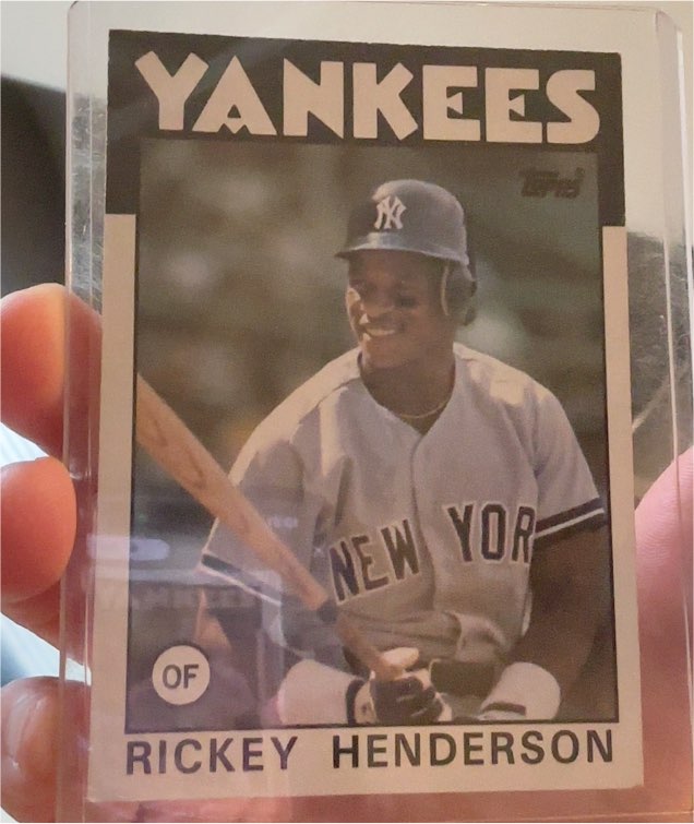 1986 Topps #500 Rickey Henderson — front