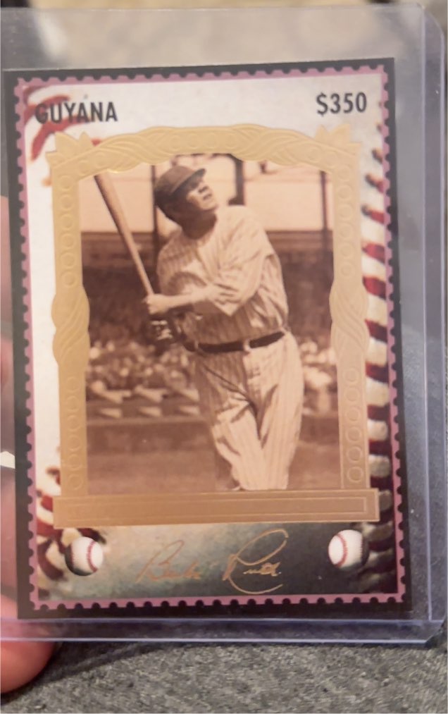 1994 Guyana Babe Ruth $350 Sultan of Swat — front