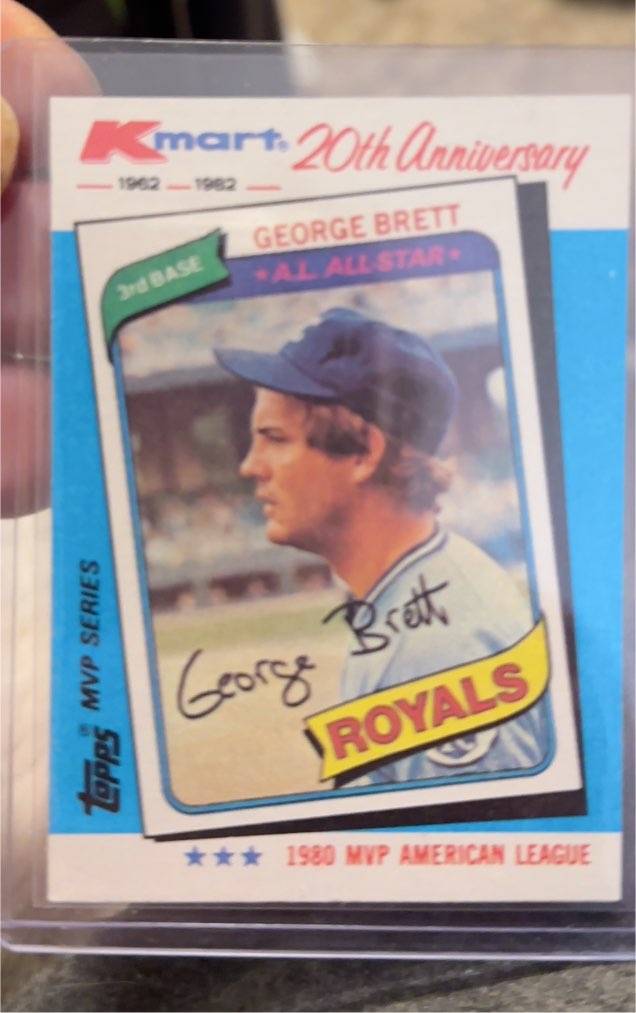 1982 Topps Kmart 20th Anniversary #38 George Brett — front
