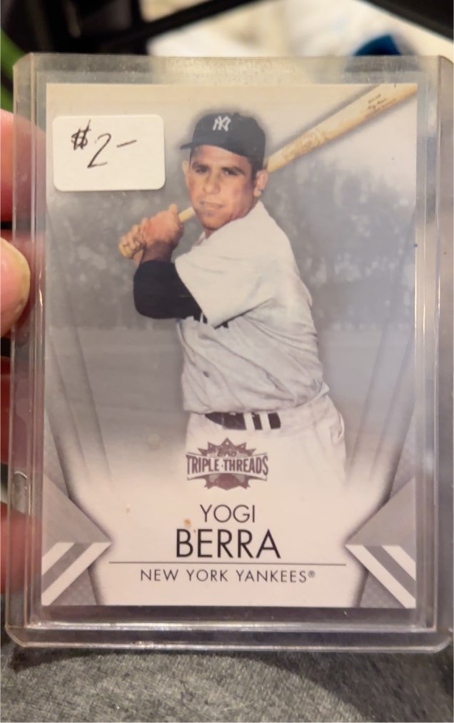 2012 Topps Triple Threads #60 Yogi Berra — front