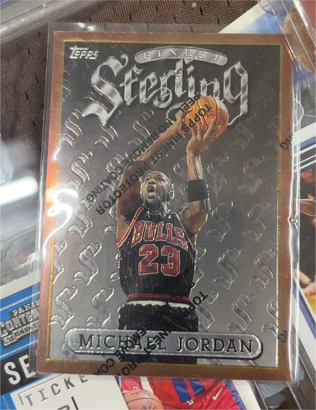 1996-97 Topps Finest Sterling #50 Michael Jordan — front