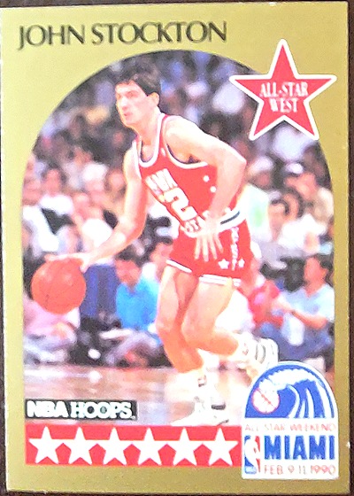 1990 Hoops #25 John Stockton All-Star Weekend — front