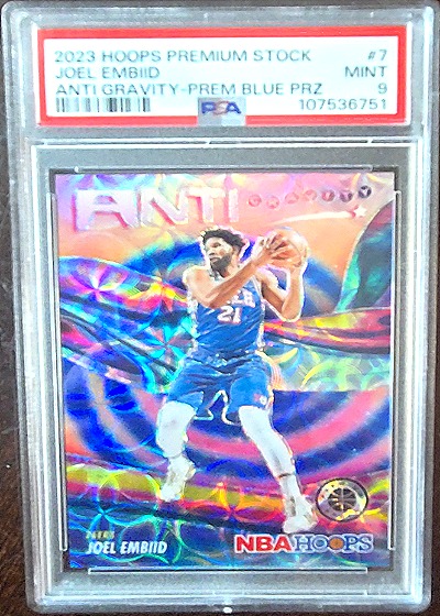 2023 Hoops Premium Stock #7 Joel Embiid — front