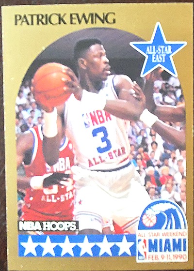 1990-91 NBA Hoops #4 Patrick Ewing — front