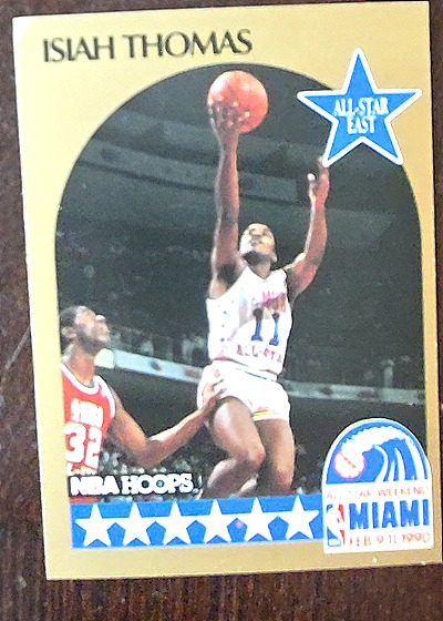 1990 NBA Hoops #11 Isiah Thomas All-Star East — front