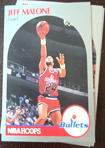 1990-91 Hoops #301 Jeff Malone Washington Bullets — front