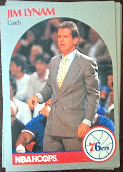 1990-91 Hoops #324 Jim Lynam — front