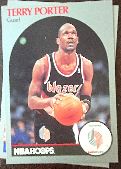 1990 NBA Hoops #249 Terry Porter — front