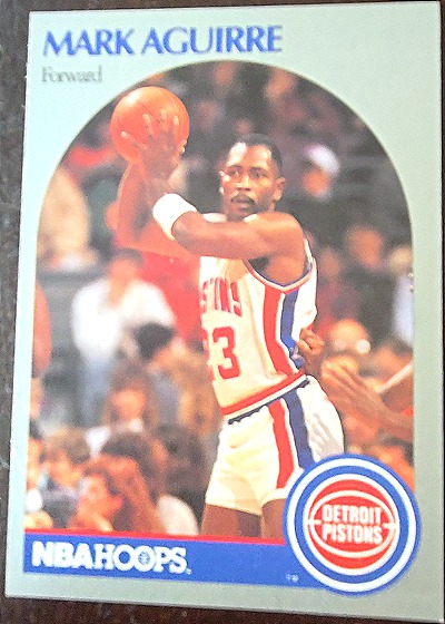 1990-91 Hoops #101 Mark Aguirre — front