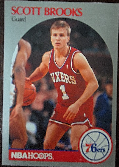 1990-91 Hoops #226 Scott Brooks — front