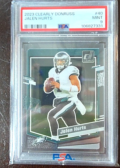2023 Clearly Donruss #40 Jalen Hurts — front