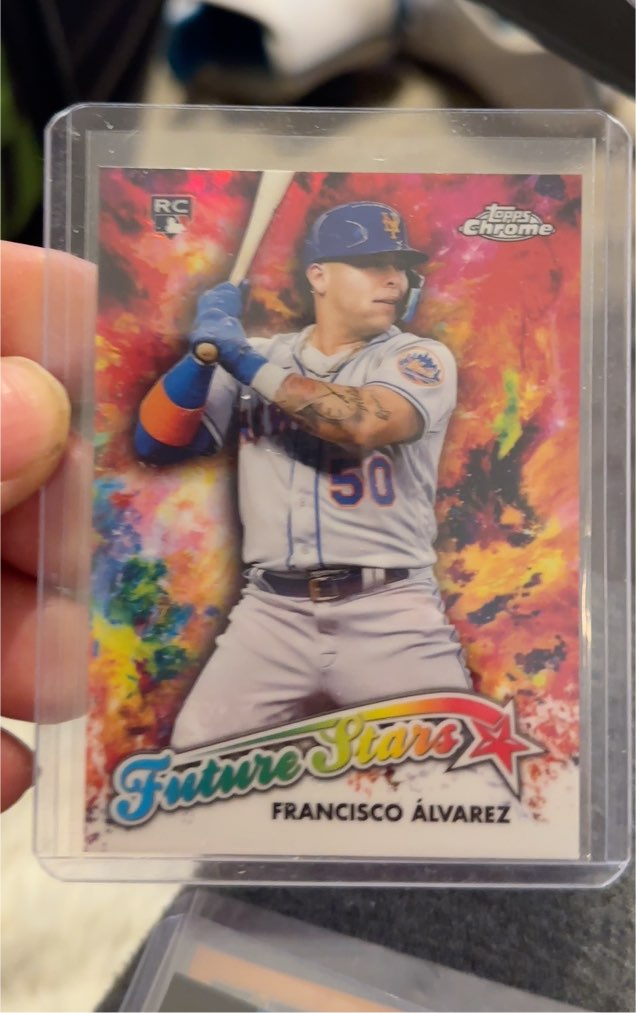 2023 Topps Chrome #FS-17 Francisco Álvarez Future Stars — front