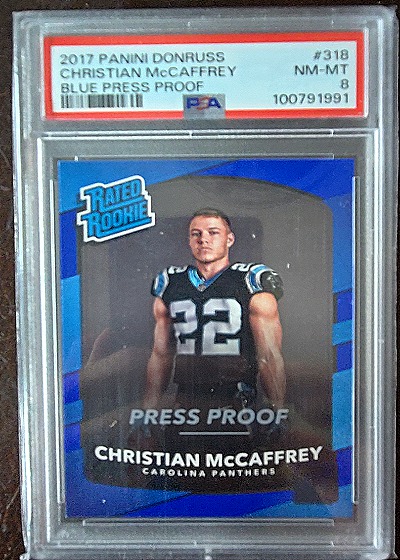 2017 Panini Donruss #318 Christian McCaffrey — front