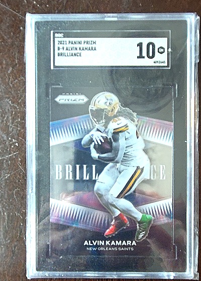 2021 Panini Prizm Brilliance #B-9 Alvin Kamara — front