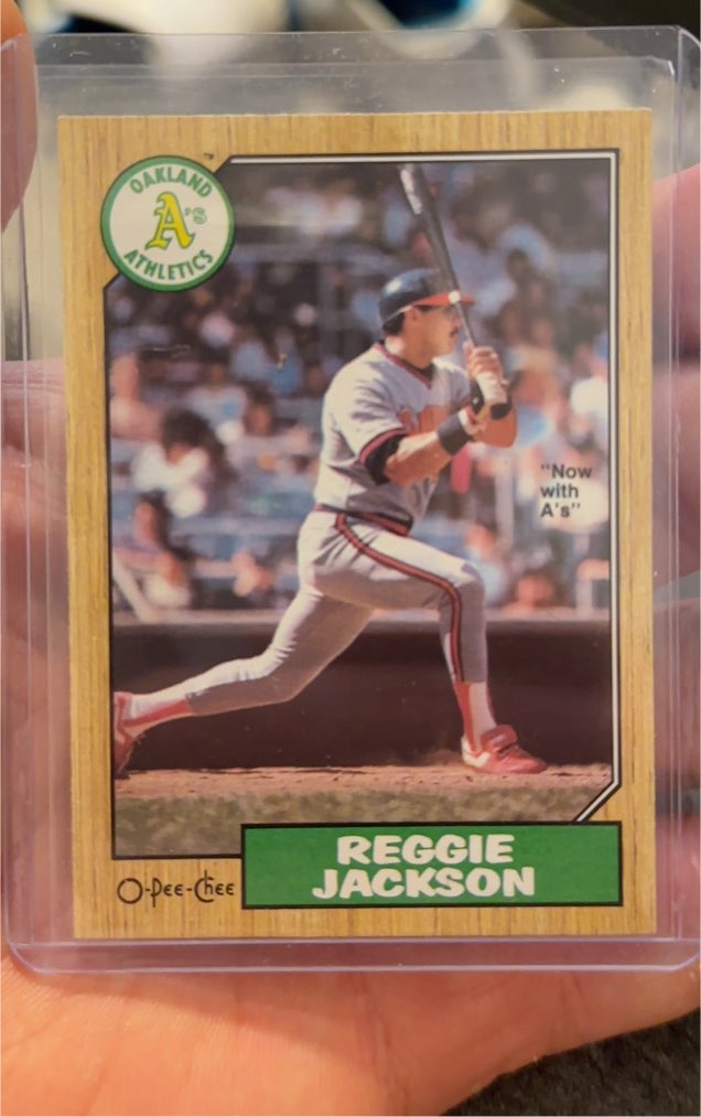 1987 O-Pee-Chee #300 Reggie Jackson — front