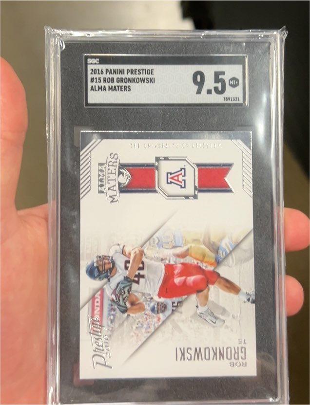 2016 Panini Prestige #15 Rob Gronkowski Alma Maters — front