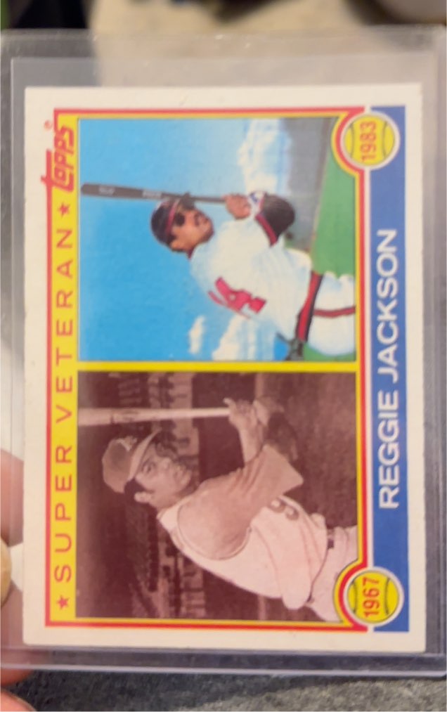1983 Topps #501 Reggie Jackson — front