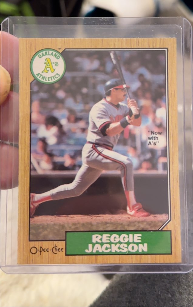 1987 O-Pee-Chee #300 Reggie Jackson — front