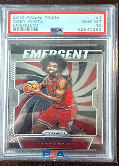 2019 Panini Prizm #1 Coby White Emergent — front