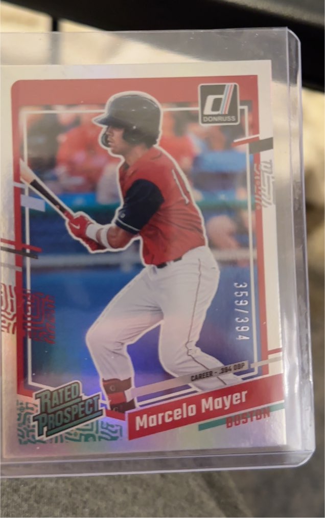 2023 Donruss #67 Marcelo Mayer Rated Prospect — front