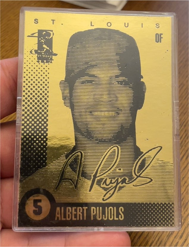 2003 Merrick Mint Laser Line Gold Card #5 Albert Pujols — front