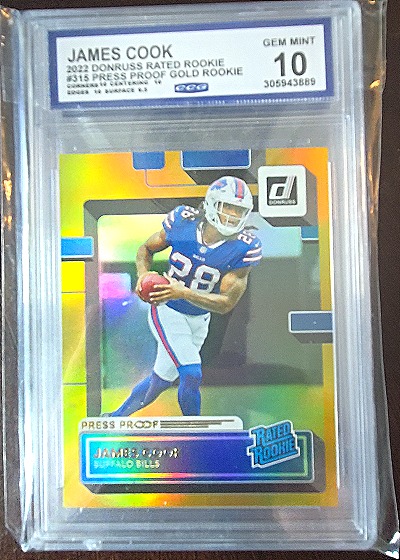 2022 Donruss #315 James Cook — front