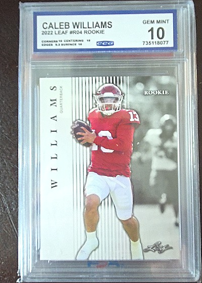 2022 Leaf Draft #R-04 Caleb Williams Rookie — front