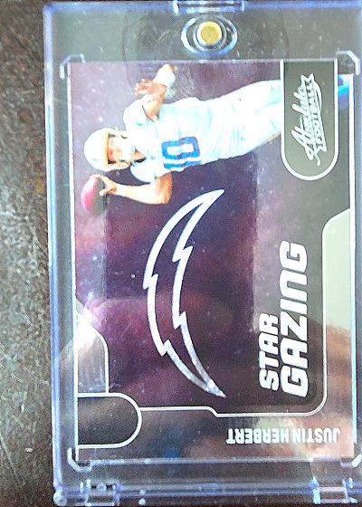 2022 Panini Absolute #SG-3 Justin Herbert Star Gazing — front