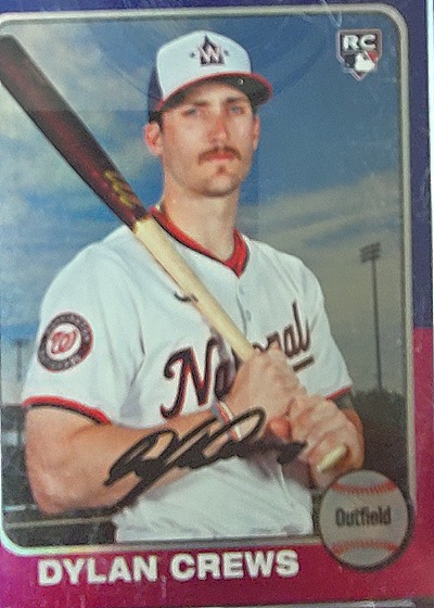 2025 Topps Heritage #H25-24 Dylan Crews 25th Anniversary RC — front