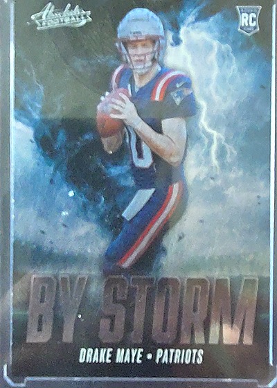 2024 Panini Absolute #BS-DME Drake Maye By Storm — front