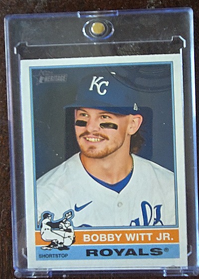 2025 Topps Heritage #92 Bobby Witt Jr. — front
