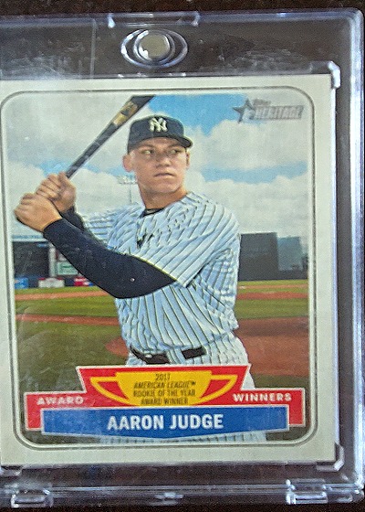 2018 Topps Heritage High Number Award Winners #AW-5 Aaron Judge — front