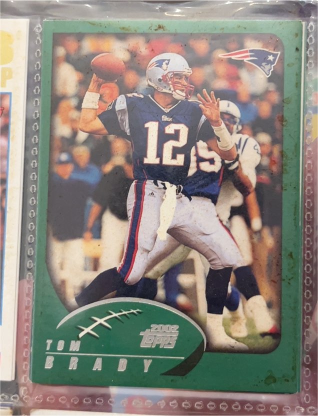 2002 Topps #248 Tom Brady — front