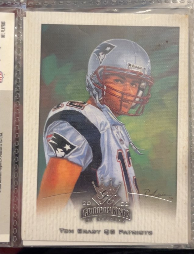 2002 Donruss Gridiron Kings #55 Tom Brady — front