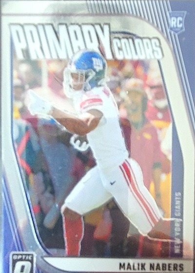 2024 Donruss Optic #6 Malik Nabers Primary Colors Rookie Insert — front