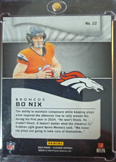 2024 Panini #22 Bo Nix — front