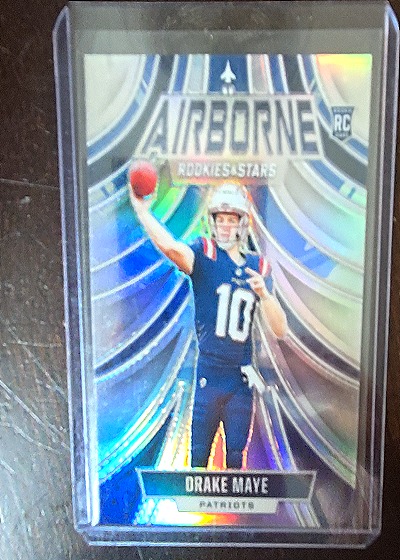 2024 Panini Rookies & Stars Airborne #A-DME Drake Maye — front