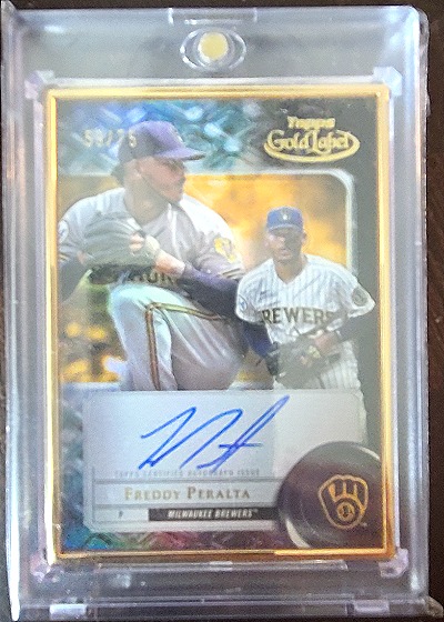 2022 Topps Gold Label Framed Autograph #FA-FP Freddy Peralta — front
