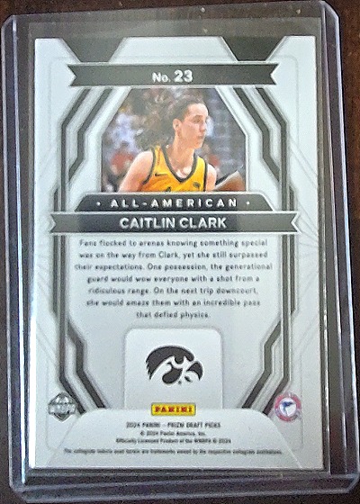 2024 Panini Prizm Draft Picks All-American #23 Caitlin Clark — front