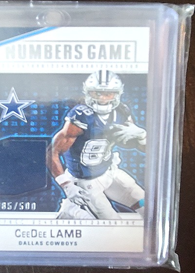 2024 Panini Numbers Game #NG-CLA CeeDee Lamb — front