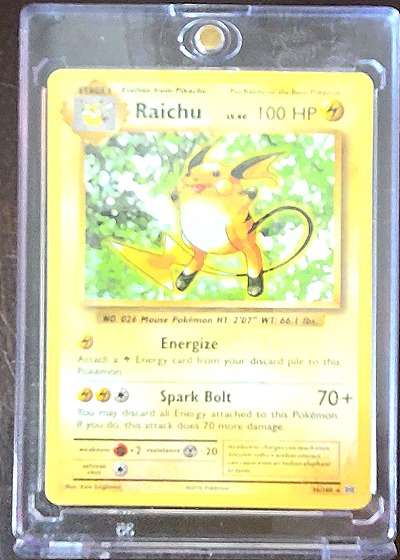 2016 Pokémon XY Evolutions #36 Raichu — front